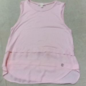 Michael Kors pink sleeveless top with logo